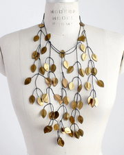 BEYOND THREADS Bronze Vine Necklace