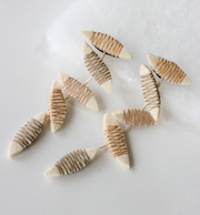 BEYOND THREADS Ivory Ra Earrings
