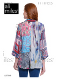 Ali Miles Woven Button Front Tunic - A35706BM - 969- MULTI