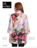 Ali Miles Woven Button Front Tunic - A35728BM - 952-FLRMLT