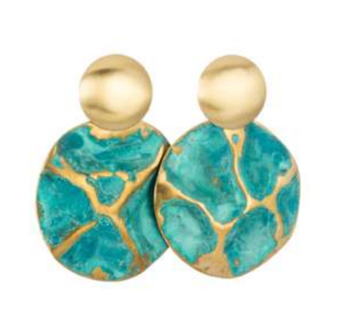SIBILIA Patina Island Large Earrings