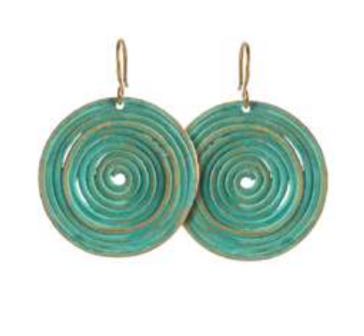 SIBILIA Patina Spiral Earrings