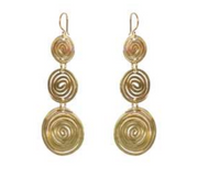 SIBILIA Brass Spiral Andino Earrings