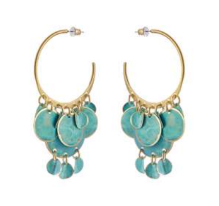SIBILIA Patina Chola Hoops Large Earrings