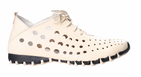 LitFoot Low Lace Up Shoe - BEIGE