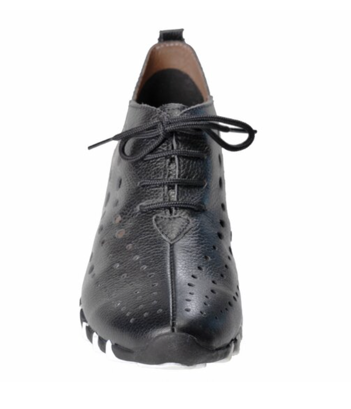 LitFoot Low Lace Up Shoe - BLACK