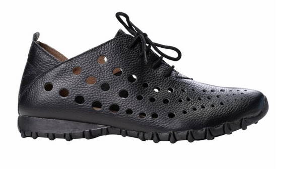 LitFoot Low Lace Up Shoe - BLACKB