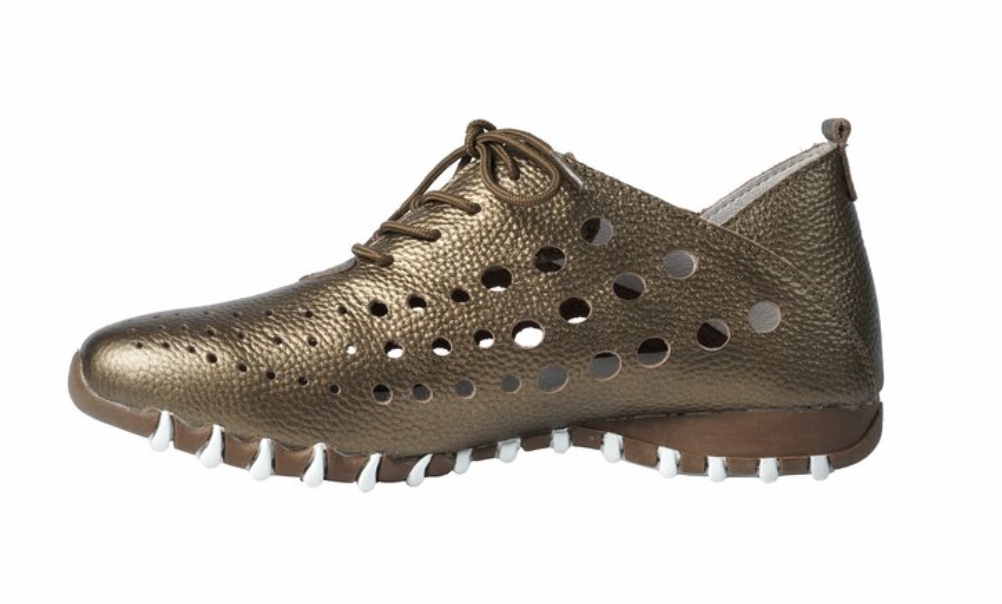 LitFoot Low Lace Up Shoe - BRONZE