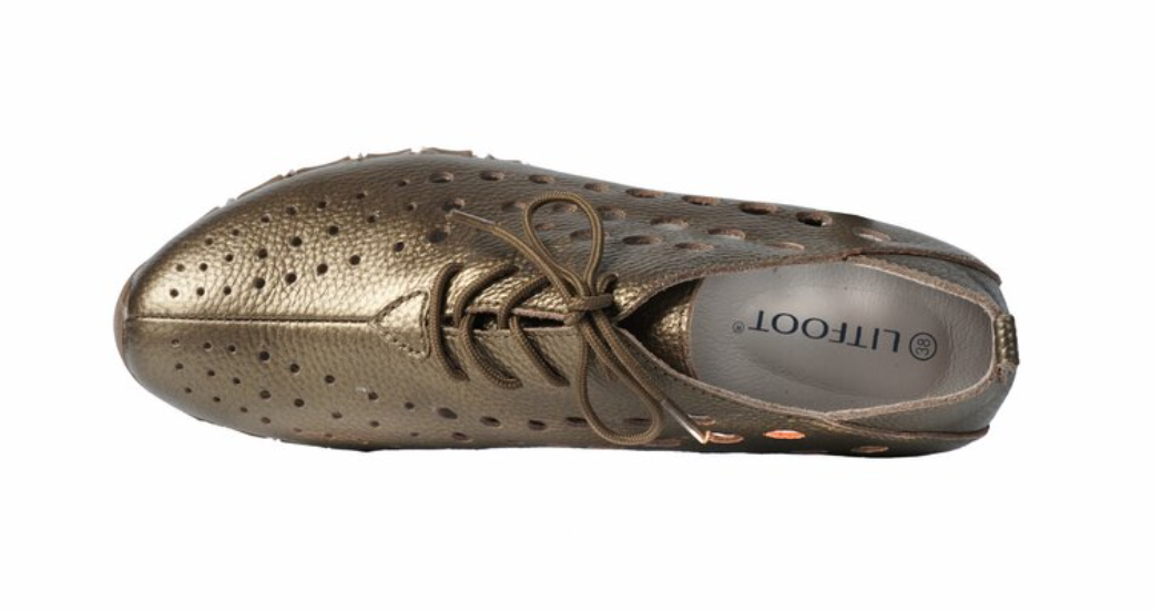 LitFoot Low Lace Up Shoe - BRONZE