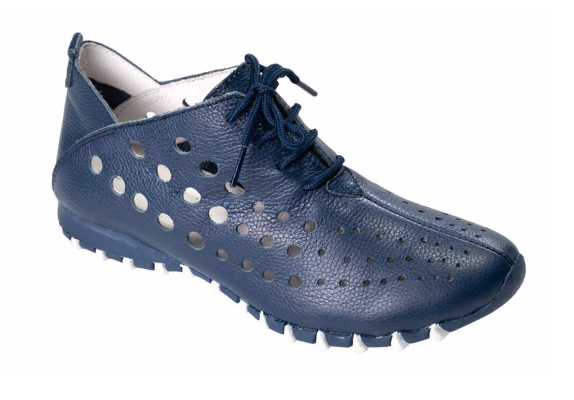 LitFoot Low Lace Up Shoe - NAVY BLUE