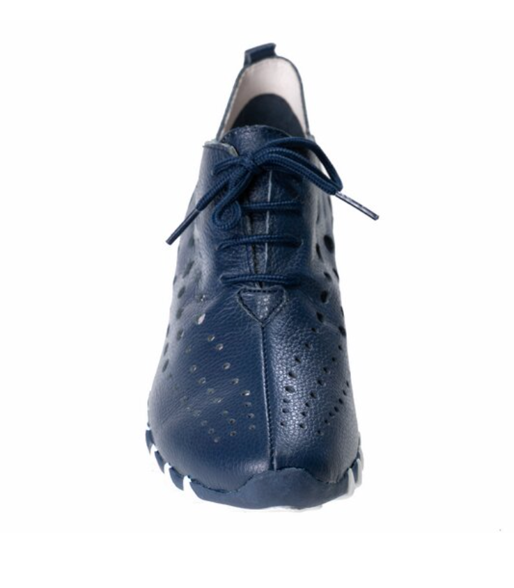 LitFoot Low Lace Up Shoe - NAVY BLUE