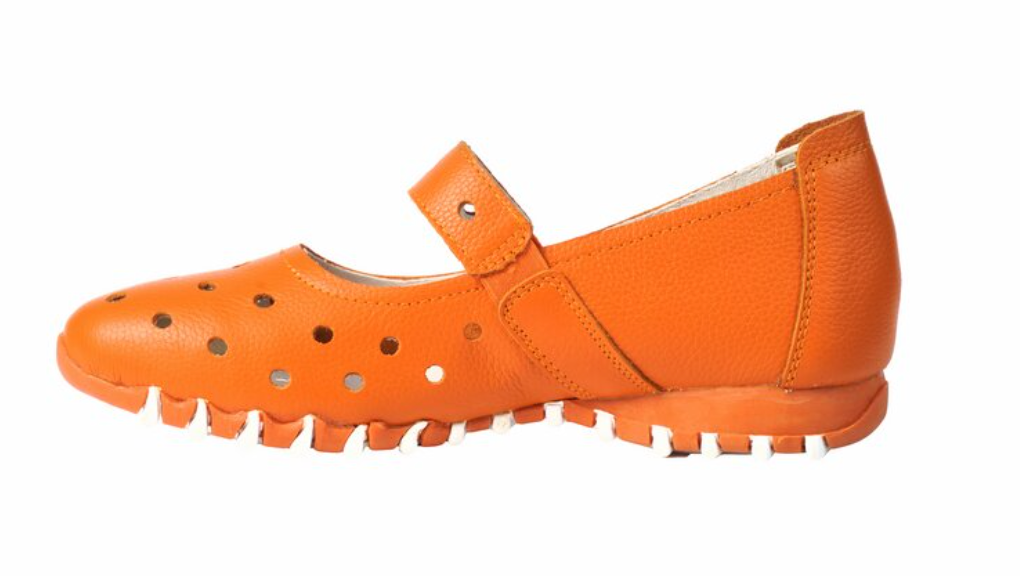 LitFoot Velcro Strap Shoe - ORANGE
