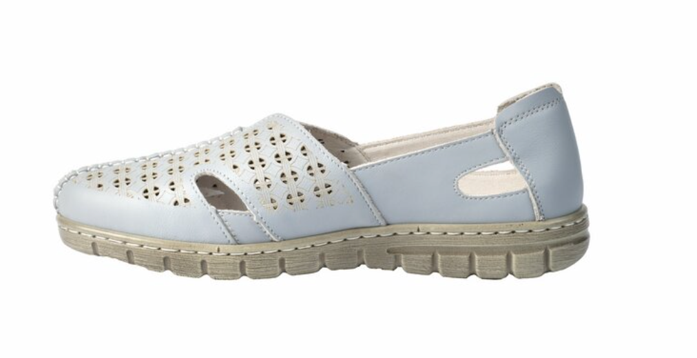 LitFoot Slip On Cut Out Shoe - LIGHT BLUE