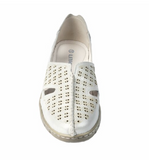 LitFoot Slip On Cut Out Shoe - SILVER