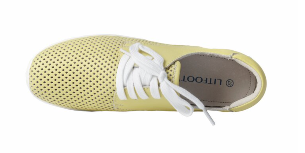 LitFoot Lace Up Sneaker - BUTTERCUP