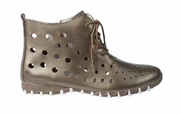 LitFoot Lace Up Bootie - BRONZE