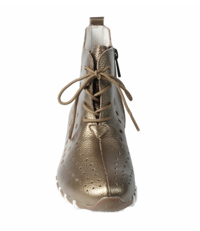 LitFoot Lace Up Bootie - BRONZE