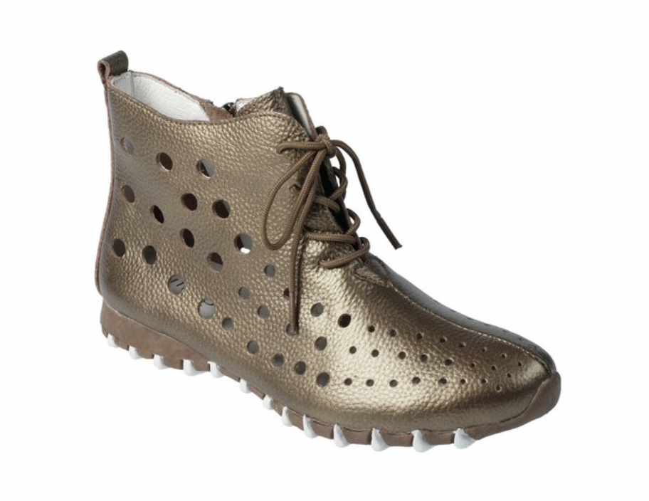LitFoot Lace Up Bootie - BRONZE