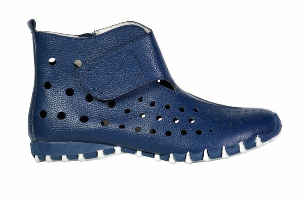 LitFoot Velcro Bootie - NAVY BLUE