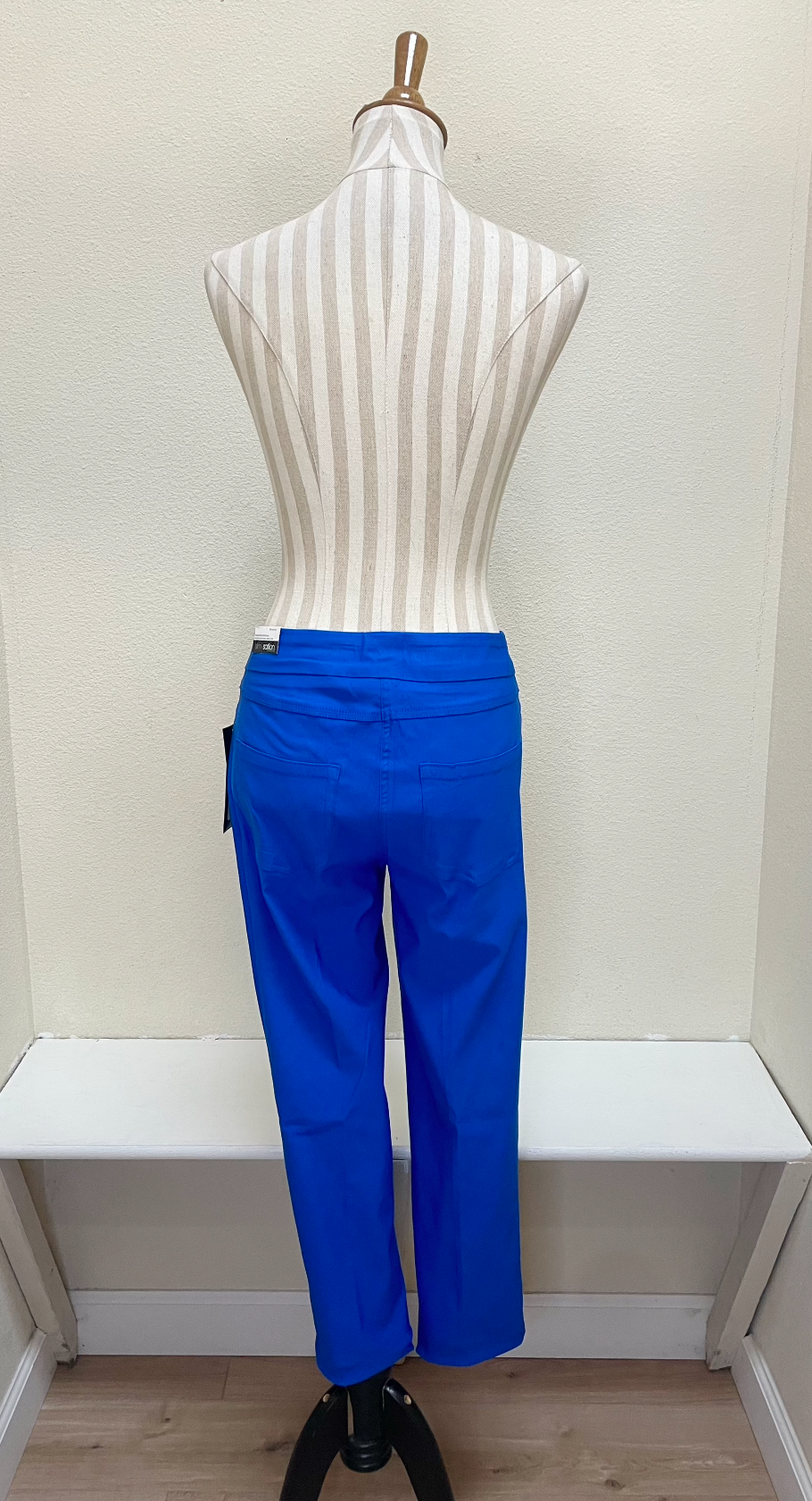 Slimsation ANKLE Women's Pull On Solid Fine Line Twill Pant With Real Pockets (M30719PM) - BRTROYL