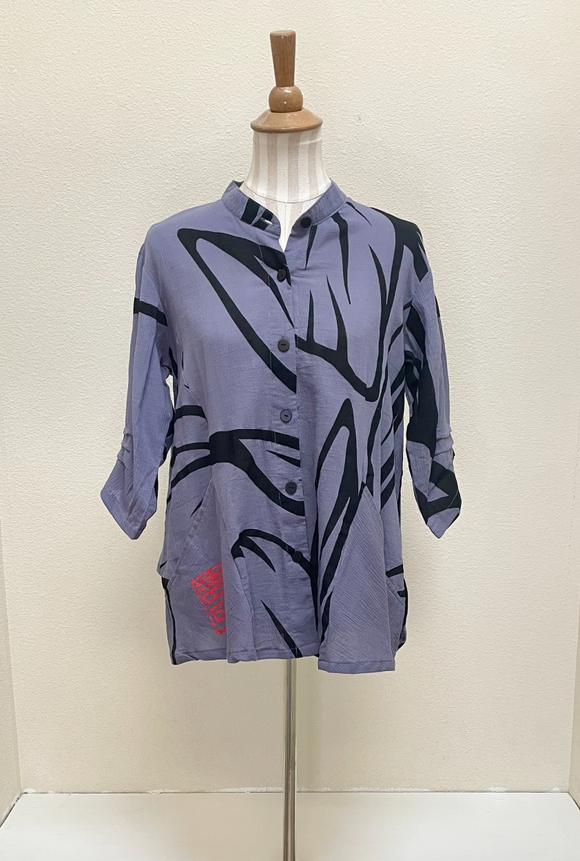 Yasuko Side Pocket Jacket - LI-190N - Lavender