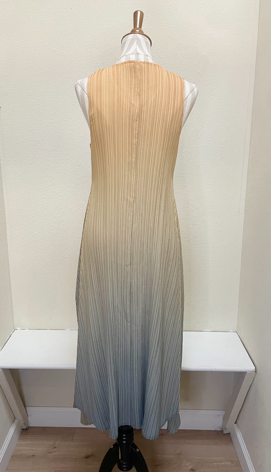 Alquema Long Estrella Dress - GOLD TO CHARCOAL