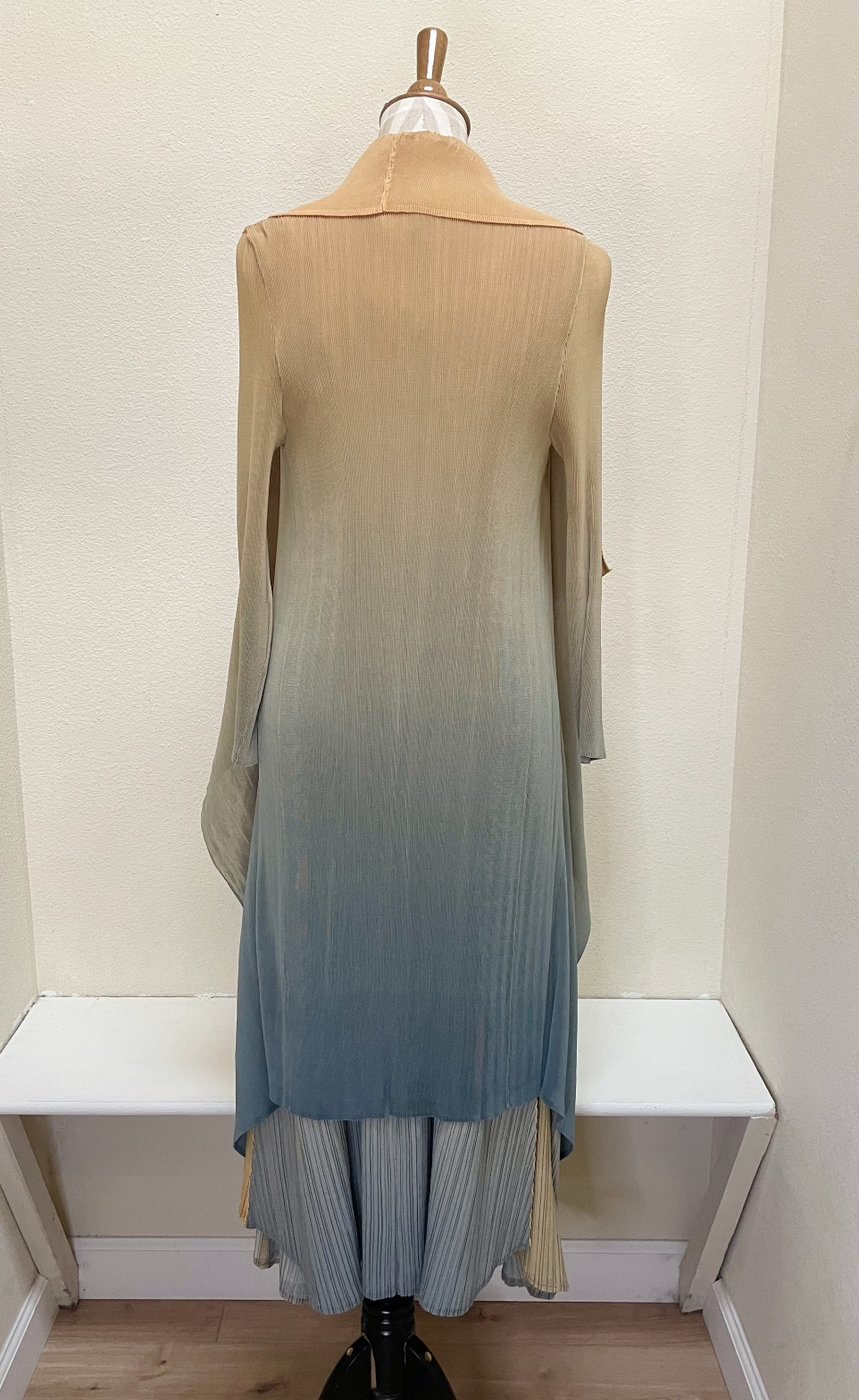 Alquema Long Estrella Dress - GOLD TO CHARCOAL