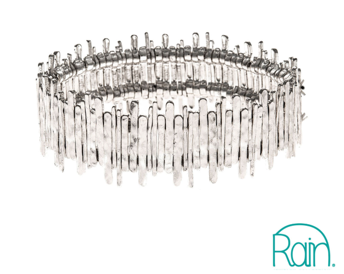 RAIN Silver Shiny Mini Sticks Bracelet