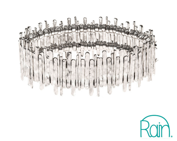 RAIN Silver Shiny Mini Sticks Bracelet