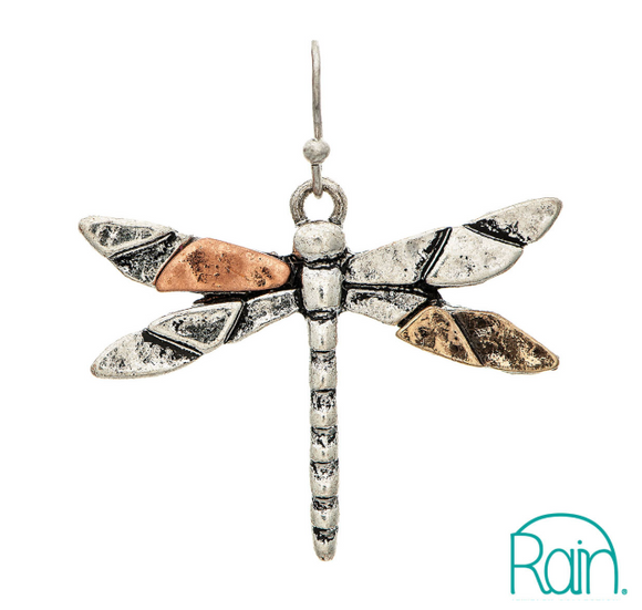 RAIN Multimetal Funky Dragonfly Earring