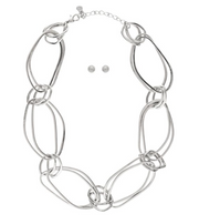 RAIN Silver Big Linked Links Necklace