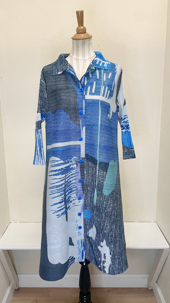 Vanite Couture Jacket Dress - 82077 - BLUE