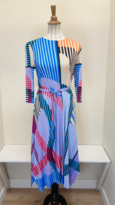 Vanite Couture Wrap Dress - 60398 - BLUE