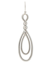 RAIN Silver Double Twist Infinity Earring