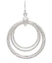 RAIN Silver Four Rings Bundle Earring