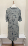 Fenini Print Shirt Dress - C46331C - MOSS