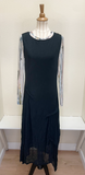 Kozan Colony Dress - BLACK CRINKLE
