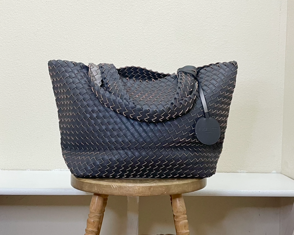 Ilse Jacobsen Reversible Tote -  DARK SHADOW/GUN METAL