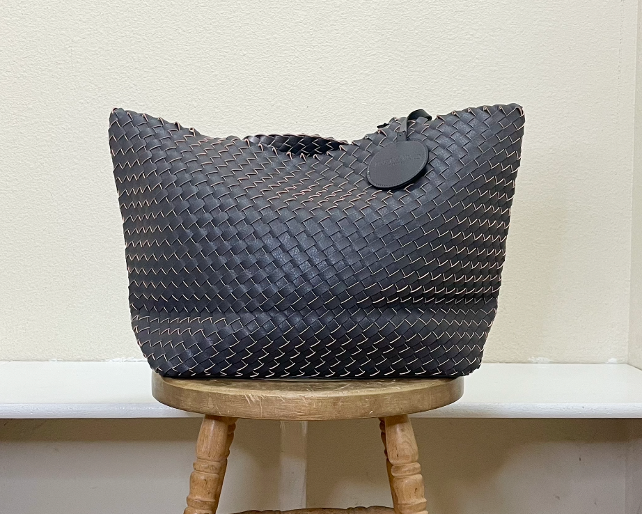 Ilse Jacobsen Reversible Tote -  DARK SHADOW/GUN METAL