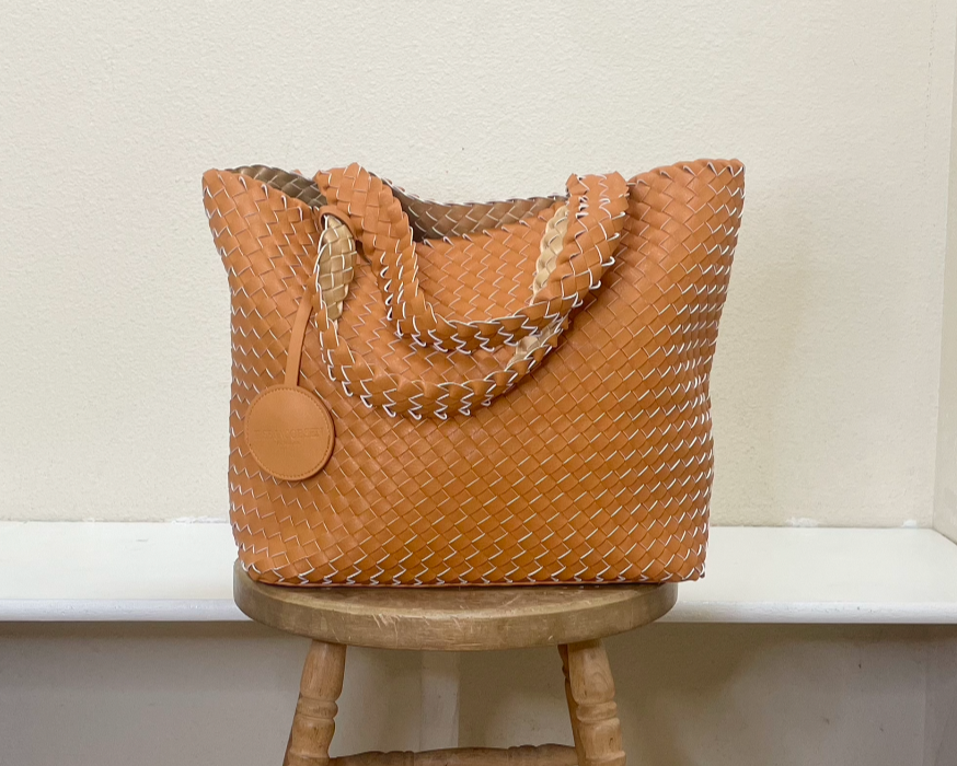 Ilse Jacobsen Reversible Tote -  GOLDEN NUGGET/GOLDEN NUGGET METALLIC