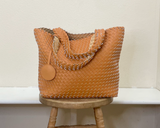 Ilse Jacobsen Reversible Tote -  GOLDEN NUGGET/GOLDEN NUGGET METALLIC