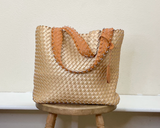 Ilse Jacobsen Reversible Tote -  GOLDEN NUGGET/GOLDEN NUGGET METALLIC