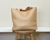 Ilse Jacobsen Reversible Tote -  GOLDEN NUGGET/GOLDEN NUGGET METALLIC