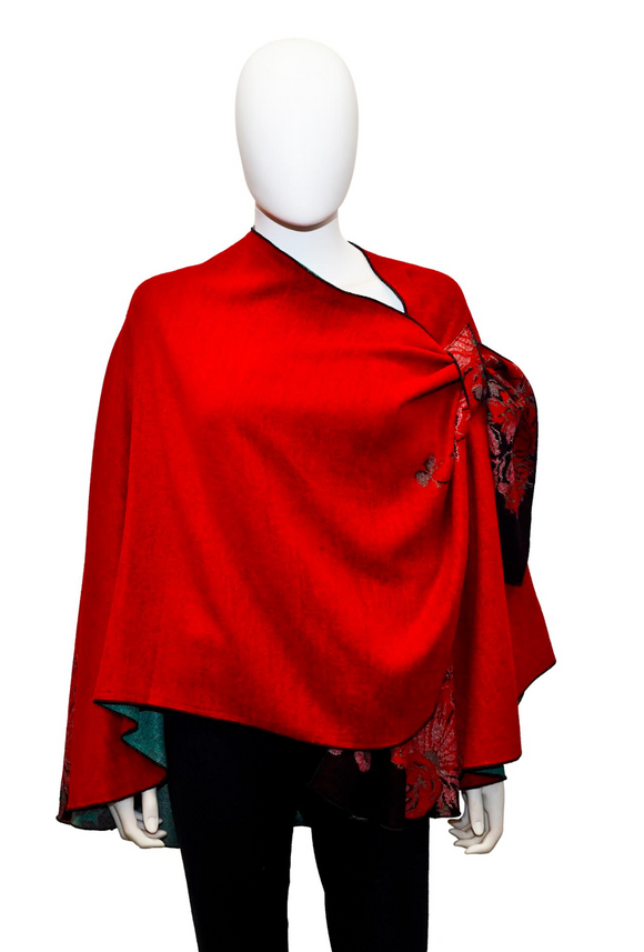 Rapti Cashmere Buckle Shawl - PRINT 77
