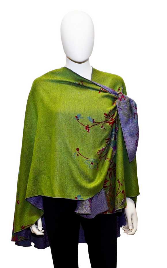 Rapti Cashmere Buckle Shawl - PRINT 78