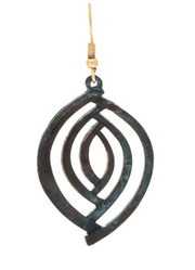 RAIN Patina Intersecting Lines Ellipse Earring