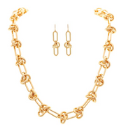RAIN Gold Bar & Circles Bundle Chain Link Necklace