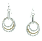 Takobia Two Tone 3 Circle Earring - 2418
