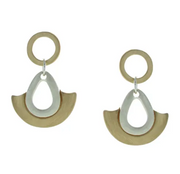 Takobia Circle Teardrop Swinging Post Earring - 2523