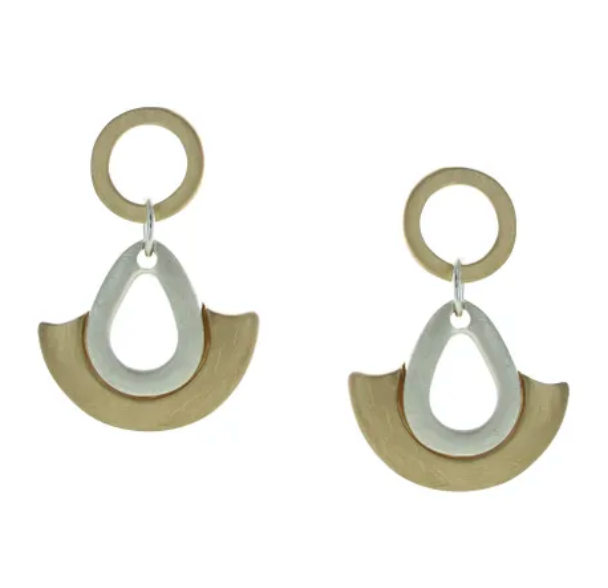 Takobia Circle Teardrop Swinging Post Earring - 2523